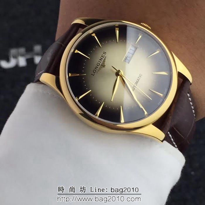 LONGINES浪琴 全自動機械 時尚男士腕表 WSS0384